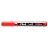 Marker permermanent Stabilo Mark-4-all, 653, B, varf tesit, rosu Markere Stabilo 