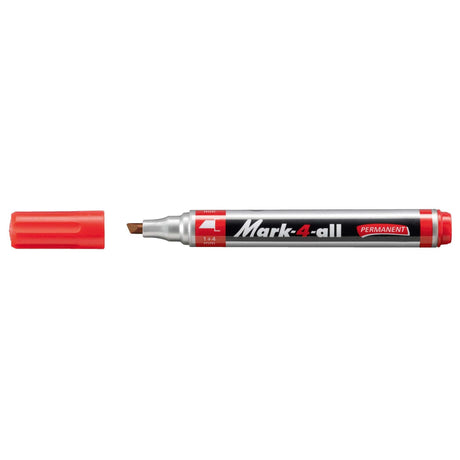 Marker permermanent Stabilo Mark-4-all, 653, B, varf tesit, rosu Markere Stabilo 