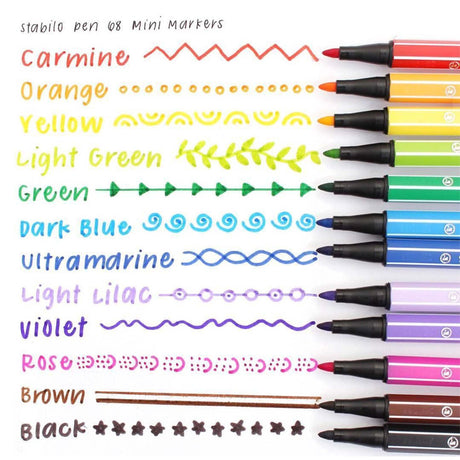 Carioca Stabilo Pen 68 1mm 20 culori/Color Parade violet Carioca Stabilo 