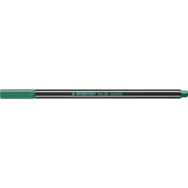 Carioca Stabilo Pen 68 metallic, verde metalizat Carioci Stabilo 