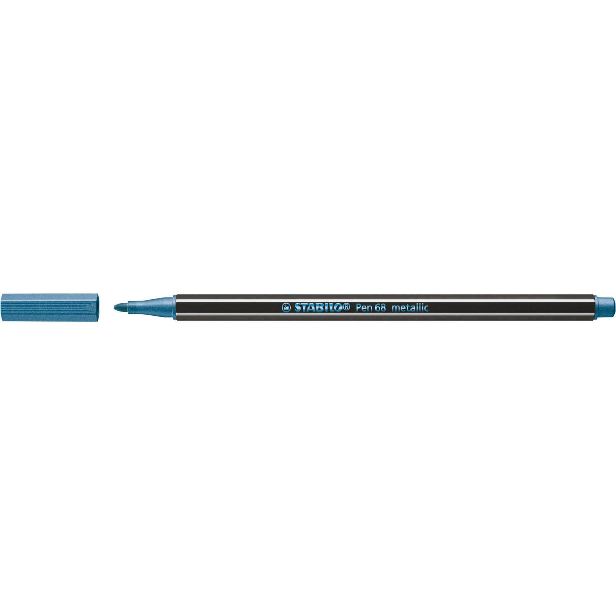 Carioca Stabilo Pen 68 metallic, albastru metalizat Carioci Stabilo 