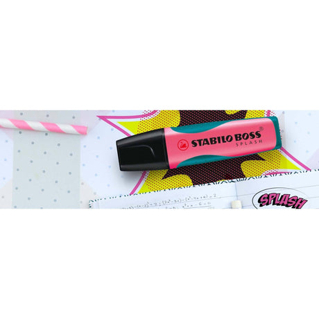 Textmarker Stabilo Boss Splash 4 culori/set Textmarker Stabilo 