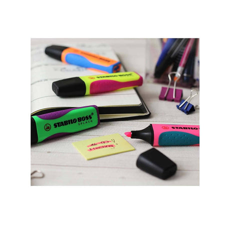 Textmarker Stabilo Boss Splash 4 culori/set Textmarker Stabilo 