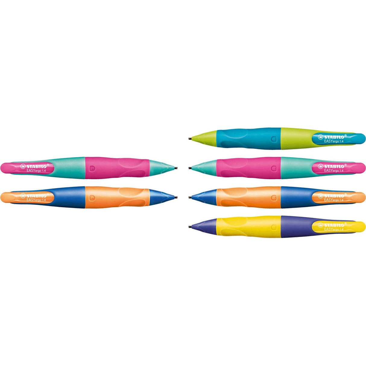 Creion mecanic Stabilo EASYergo 1.4, pentru dreptaci, bleumarin / portocaliu neon Creioane mecanice Stabilo 