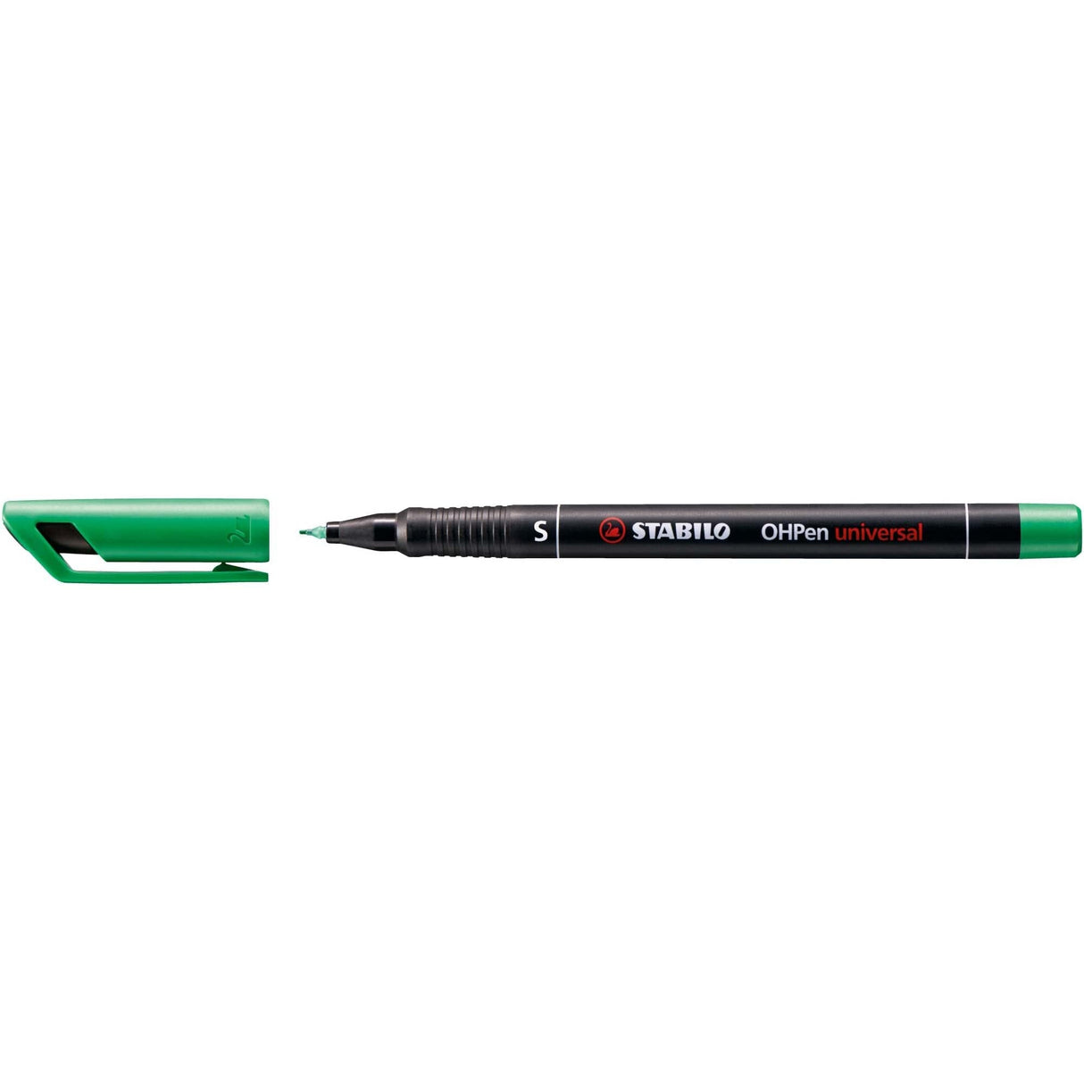 Marker universal permanent Stabilo OHPen, S, verde Markere Stabilo 