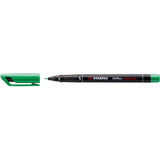 Marker universal permanent Stabilo OHPen, S, verde Markere Stabilo 