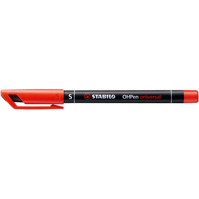 Marker universal permanent Stabilo OHPen, S, rosu Markere Stabilo 