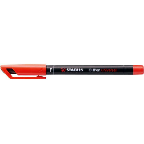 Marker universal permanent Stabilo OHPen, F, rosu Markere Stabilo 