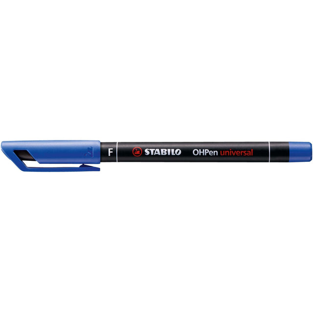 Marker universal permanent Stabilo OHPen, F, albastru Markere Stabilo 