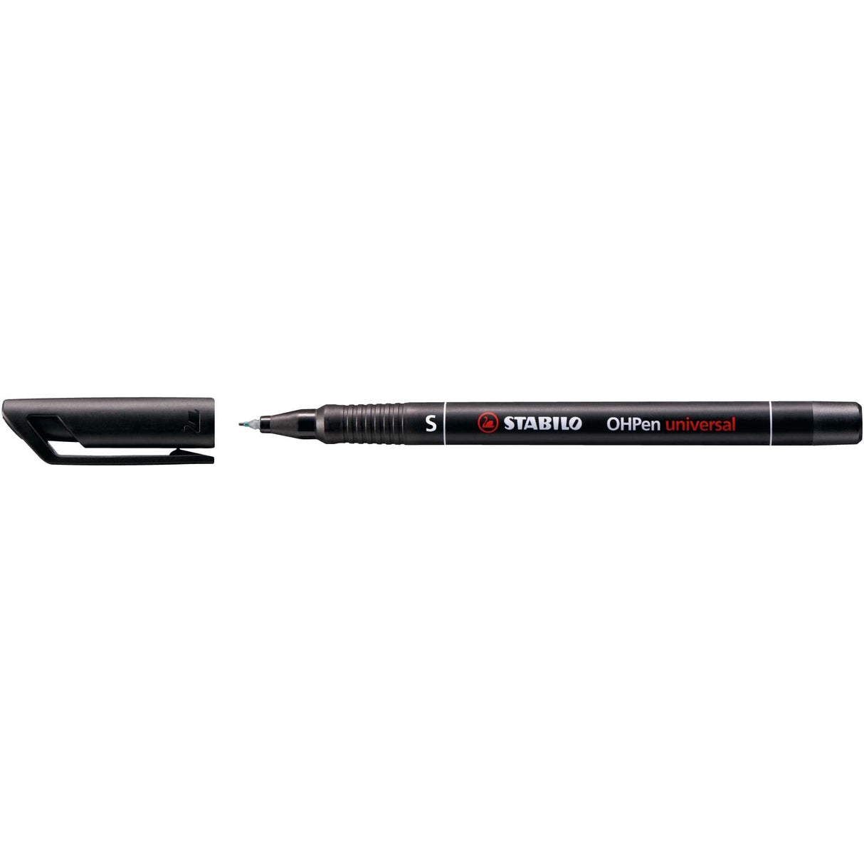 Marker universal permanent Stabilo OHPen, S, negru Markere Stabilo 