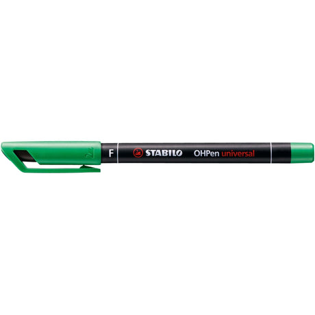 Marker universal permanent Stabilo OHPen, F, verde Markere Stabilo 