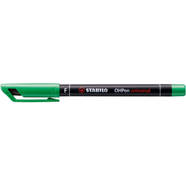 Marker universal permanent Stabilo OHPen, F, verde Markere Stabilo 