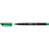 Marker universal permanent Stabilo OHPen, F, verde Markere Stabilo 