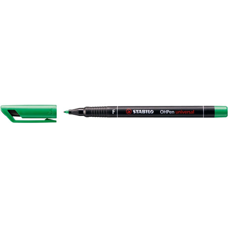 Marker universal permanent Stabilo OHPen, F, verde Markere Stabilo 