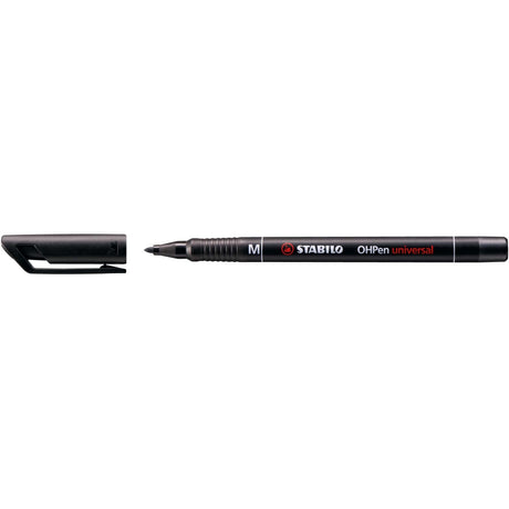 Marker universal permanent Stabilo OHPen, M, negru Markere Stabilo 