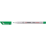 Marker universal nepermanent Stabilo OHPen, F, verde Markere Stabilo 