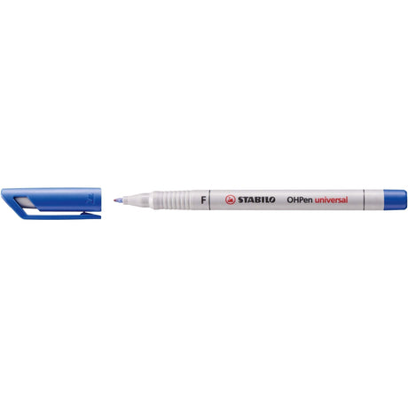 Marker universal nepermanent Stabilo OHPen, F, albastru Markere Stabilo 