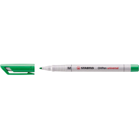 Marker universal nepermanent Stabilo OHPen, M, verde Markere Stabilo 