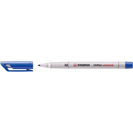 Marker universal nepermanent Stabilo OHPen, M, albastru Markere Stabilo 