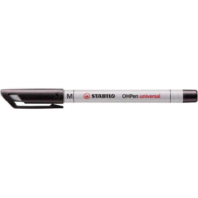 Marker universal nepermanent Stabilo OHPen, M, negru Markere Stabilo 