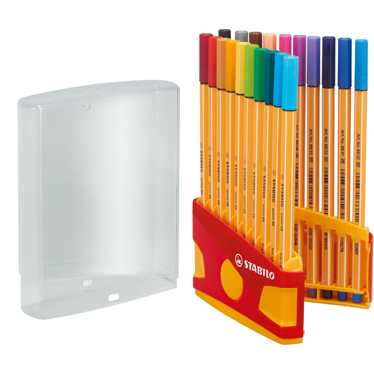 Fineliner Stabilo Point 88 set 20 culori in suport Fineliner Stabilo 