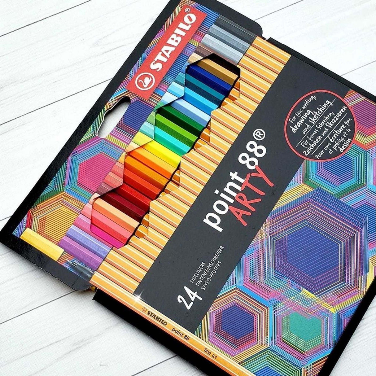 Fineliner Stabilo Point 88 ARTY 24 culori/set Carioca Stabilo 