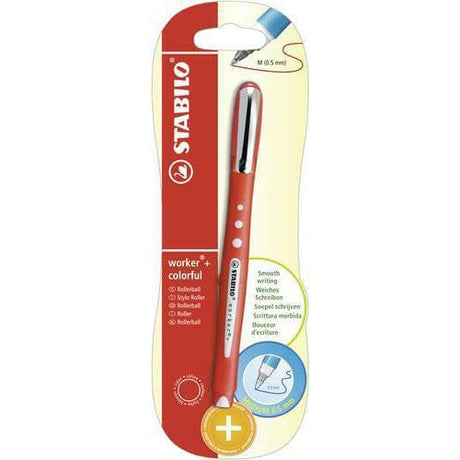 Roller Stabilo Worker Colorful, rosu, blister Rollere Stabilo 