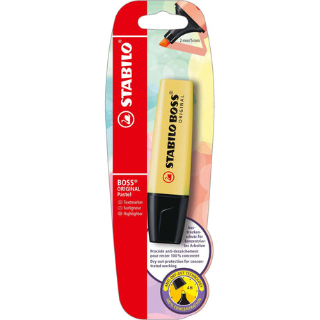 Textmarker Stabilo Boss Original Pastel, milky yellow, blister Textmarkere Stabilo 