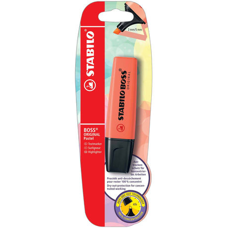 Textmarker Stabilo Boss Original Pastel, mellow coral red, blister Textmarkere Stabilo 