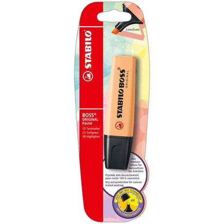 Textmarker Stabilo Boss Original Pastel, pale orange, blister Textmarkere Stabilo 
