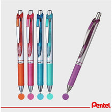 Încarcă imaginea în vizualizatorul Galerie, Roller Energel PENTEL cu mecanism 0.7mm 6 buc/set plastic ROLLERE CU GEL Pentel 
