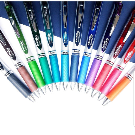 Roller Energel PENTEL cu mecanism 0.7mm 6 buc/set plastic ROLLERE CU GEL Pentel 