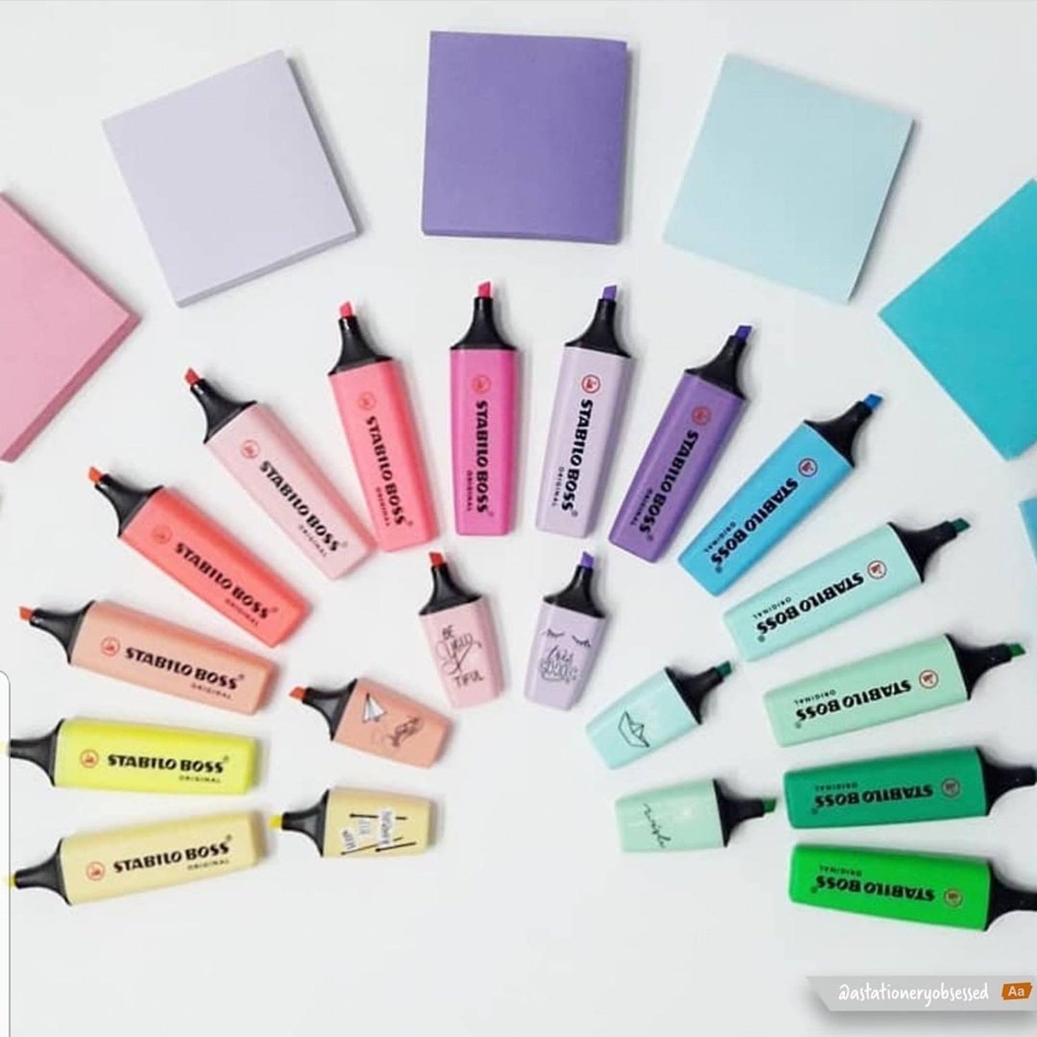 Textmarker STABILO BOSS Pastel set 8 bucati Textmarker Stabilo 