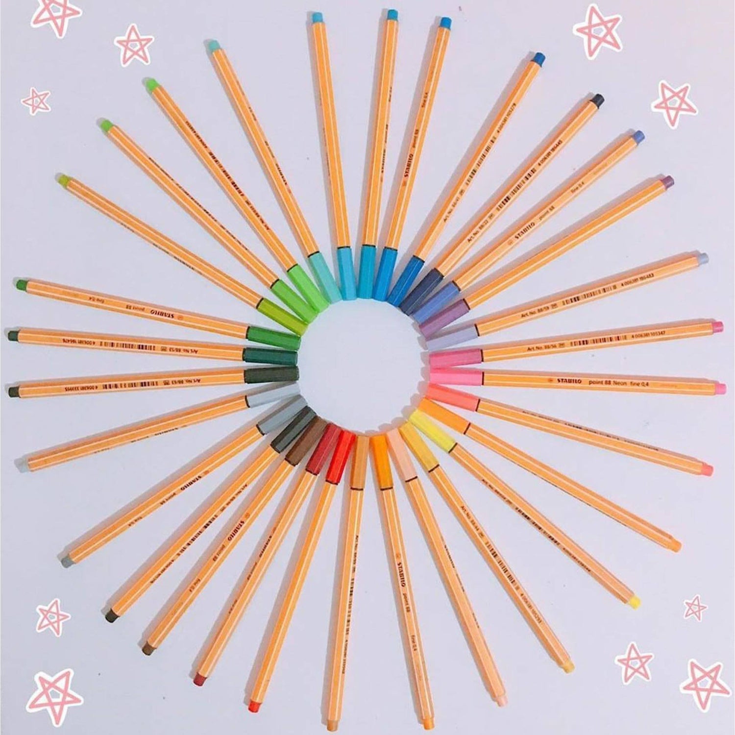 Fineliner STABILO point 88set 10 culori Fineliner Stabilo 