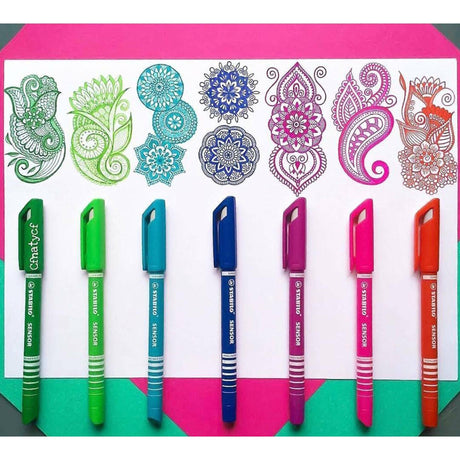 Fineliner STABILO Sensor F set 8 culori Fineliner Stabilo 