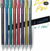 Roller cu Gel Pentel Hybrid Duo vopsea metalizata+gel 4 culori/set ROLLERE CU GEL Pentel 