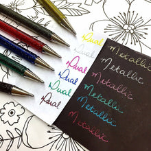 Încarcă imaginea în vizualizatorul Galerie, Roller cu Gel Pentel Hybrid Duo vopsea metalizata+gel 4 culori/set ROLLERE CU GEL Pentel 
