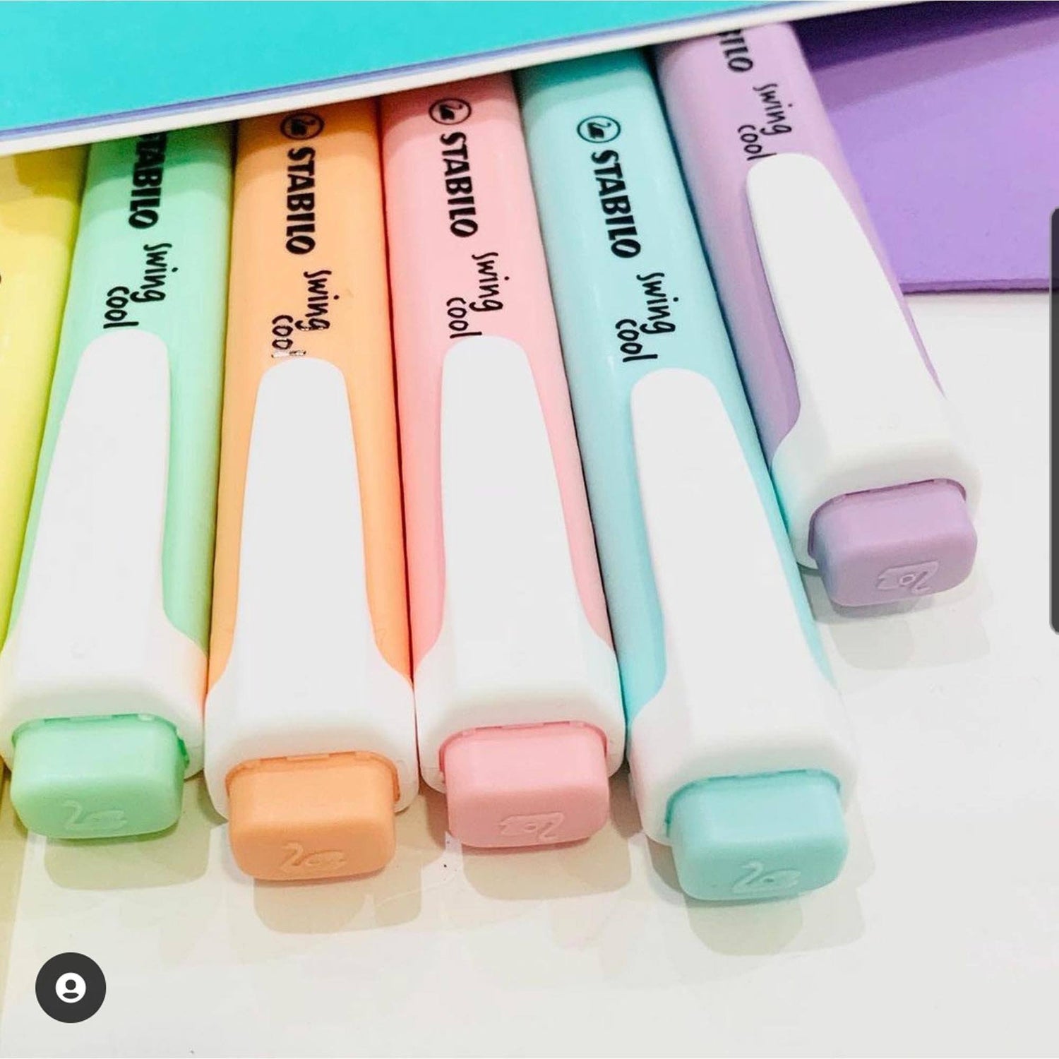 Textmarker STABILO swing cool Pastel set 6 culori Textmarker Stabilo 