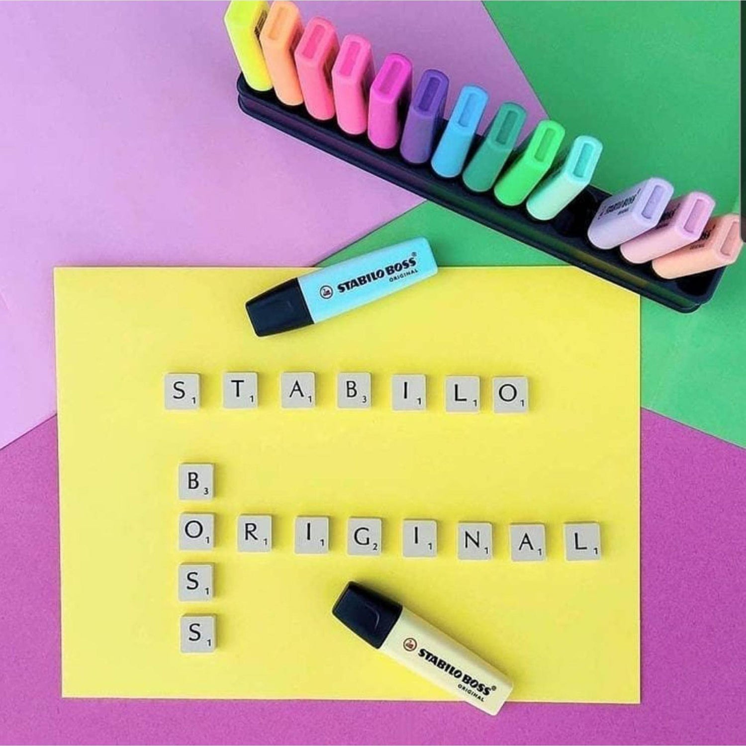 Textmarker STABILO BOSS Original 15 culori/set Textmarker Stabilo 