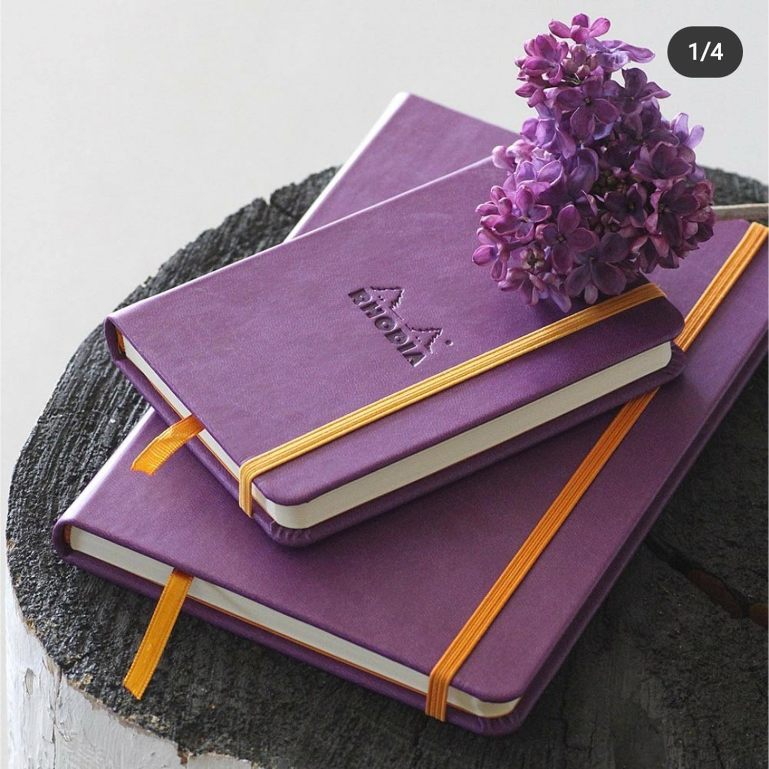 Agenda A5 192 pagini Rhodia dictando mov, coperta rigida Agenda Rhodia 