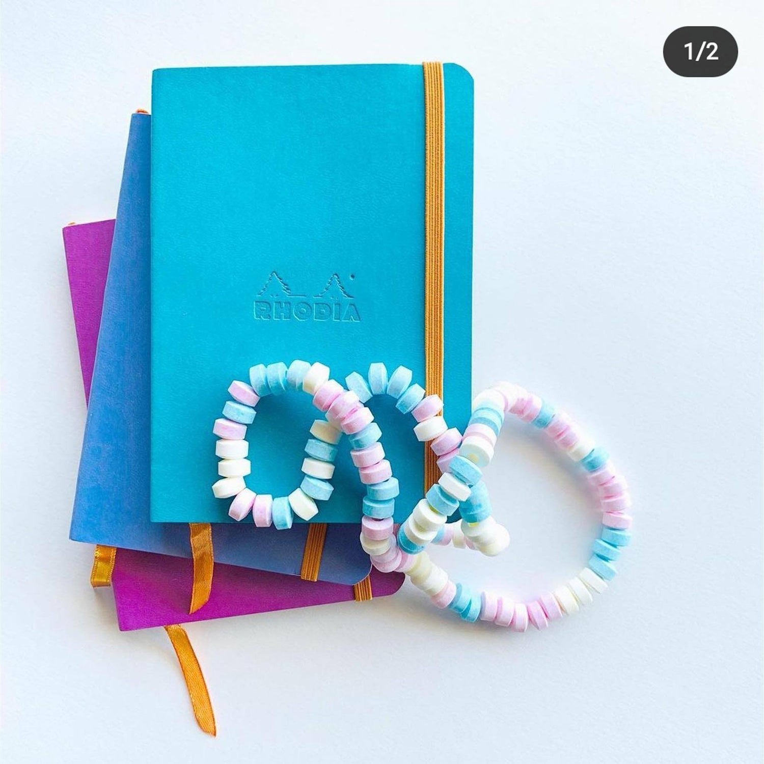 Agenda A5 192 pagini Rhodia dictando turquoaz, coperta rigida Agenda Rhodia 