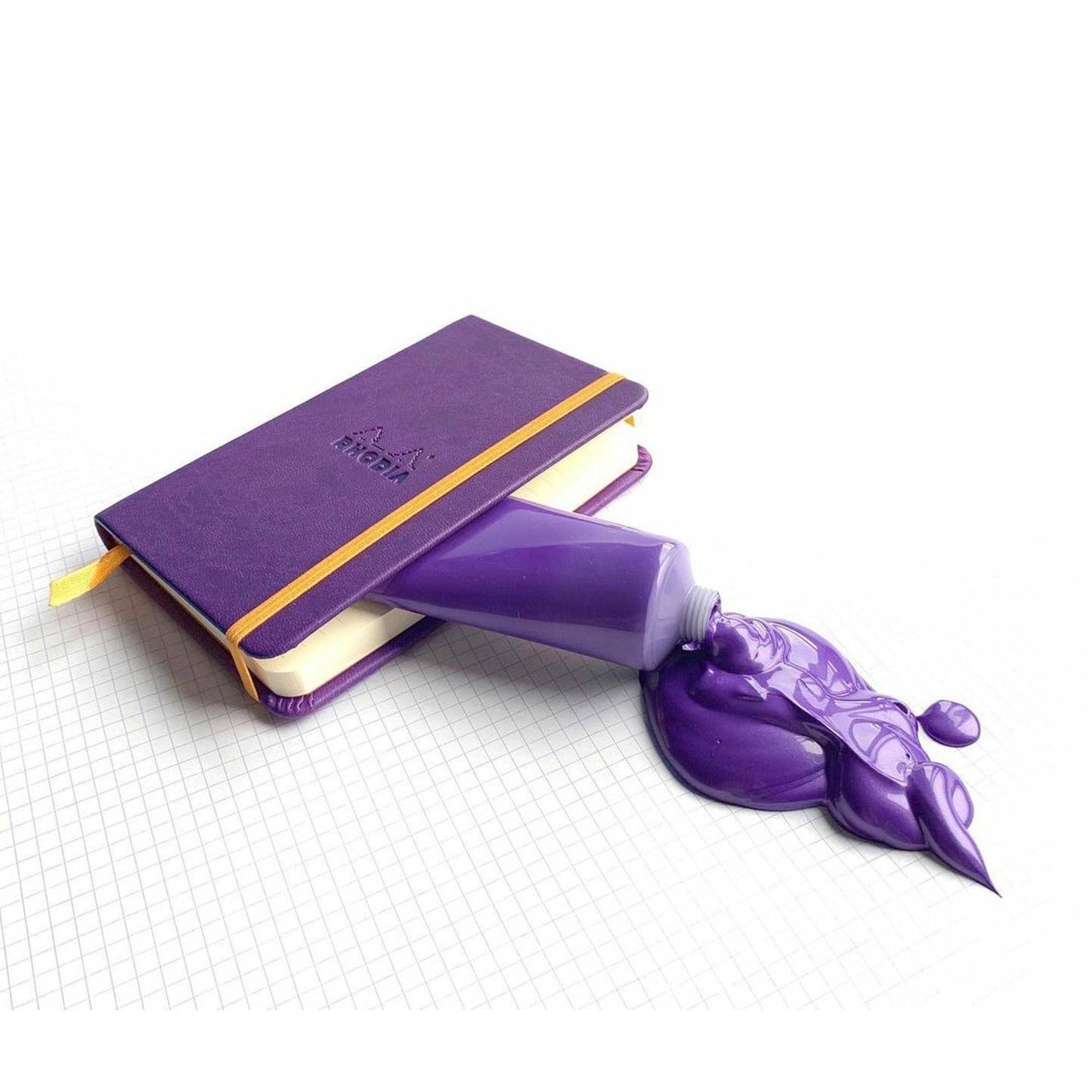 Agenda A5 240 pagini Rhodia GOALBOOK mov, punctat, coperta flexibila Agenda Rhodia 