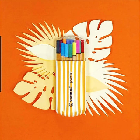 Fineliner STABILO point 88 set 20 culori in Etui Zebrui Fineliner Stabilo 