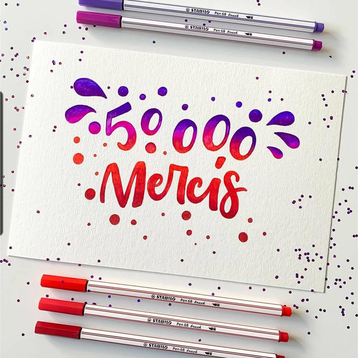 Carioca STABILO Brush set 24 culori Carioca Stabilo 