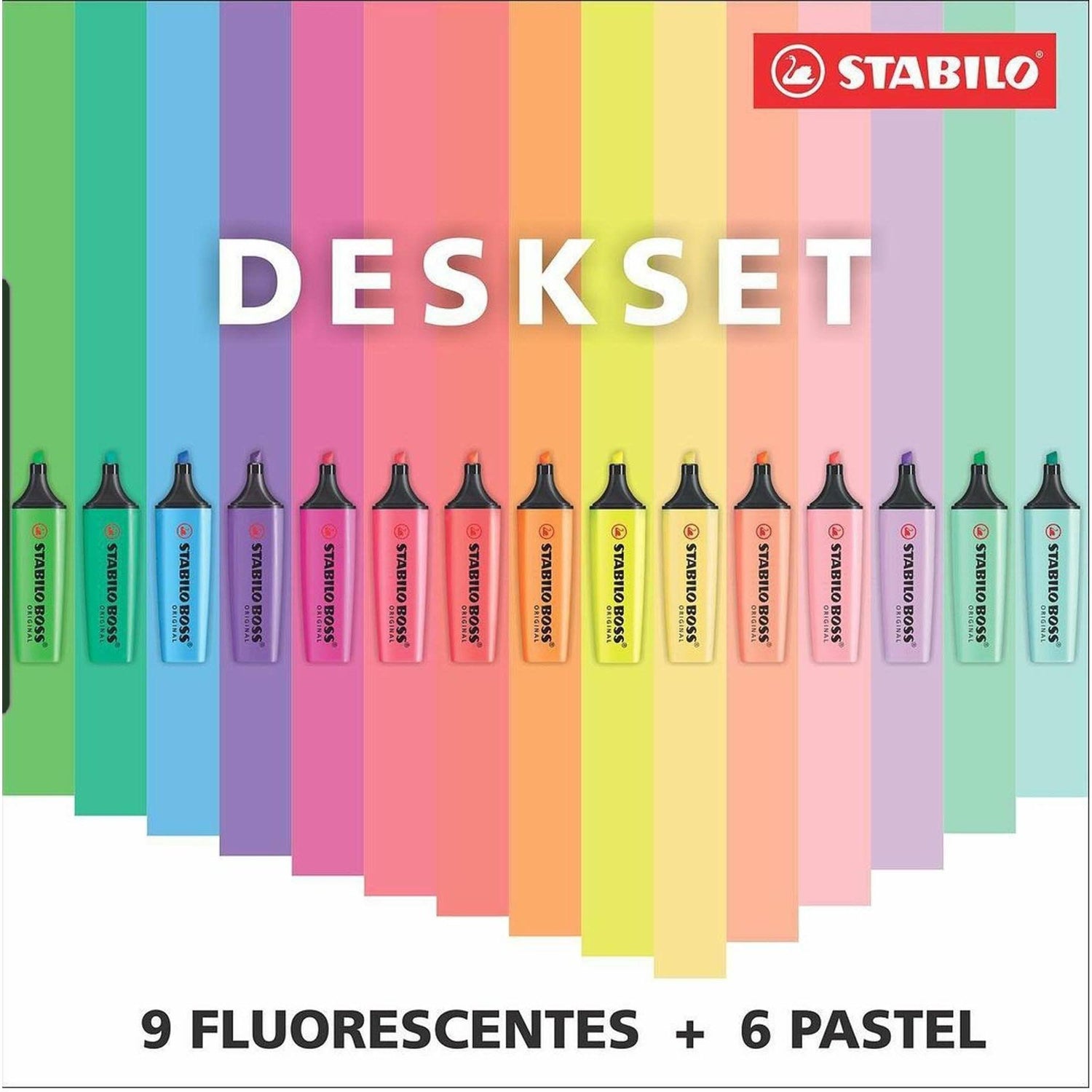 Textmarker STABILO BOSS Original 15 culori/set Textmarker Stabilo 