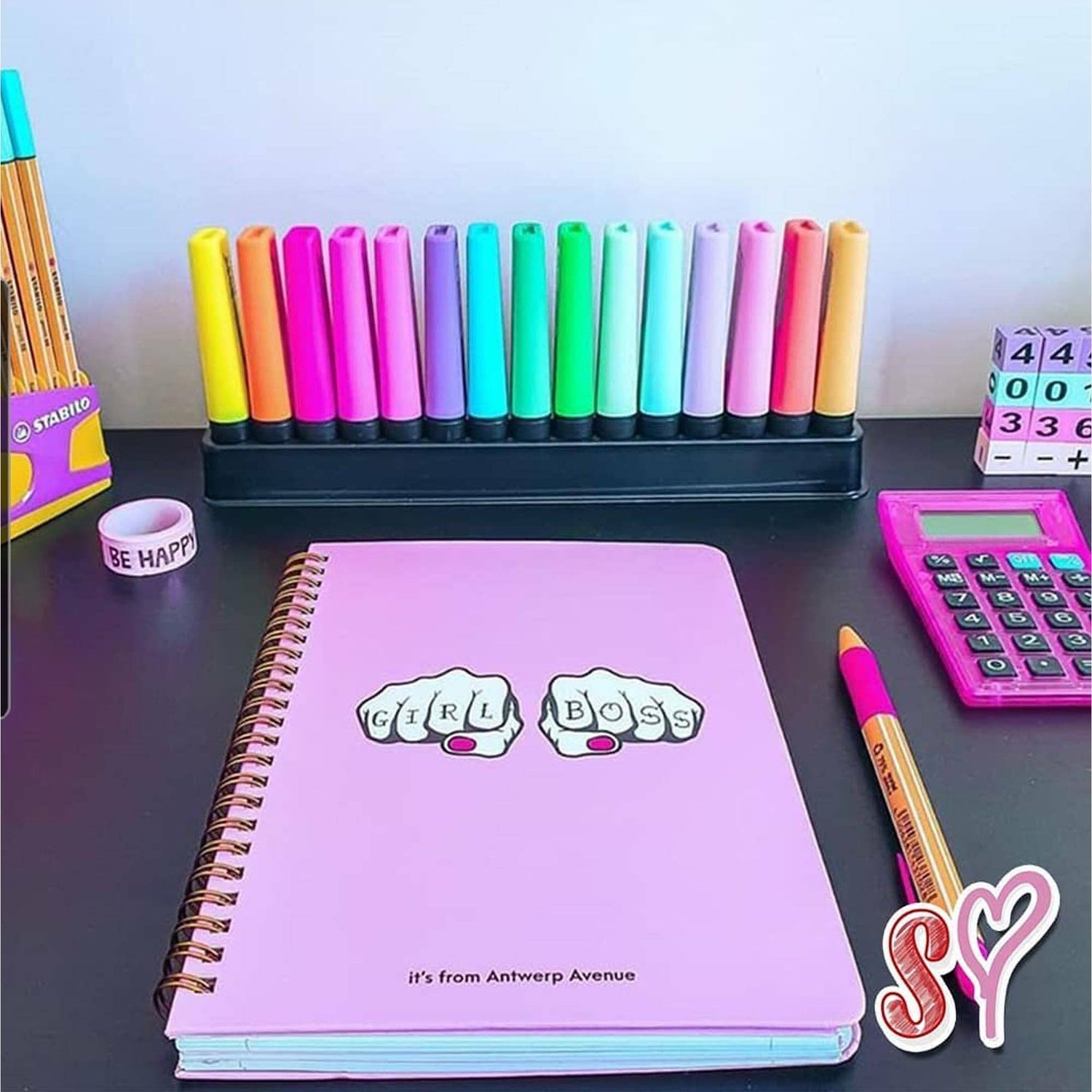 Textmarker STABILO BOSS Original 15 culori/set Textmarker Stabilo 