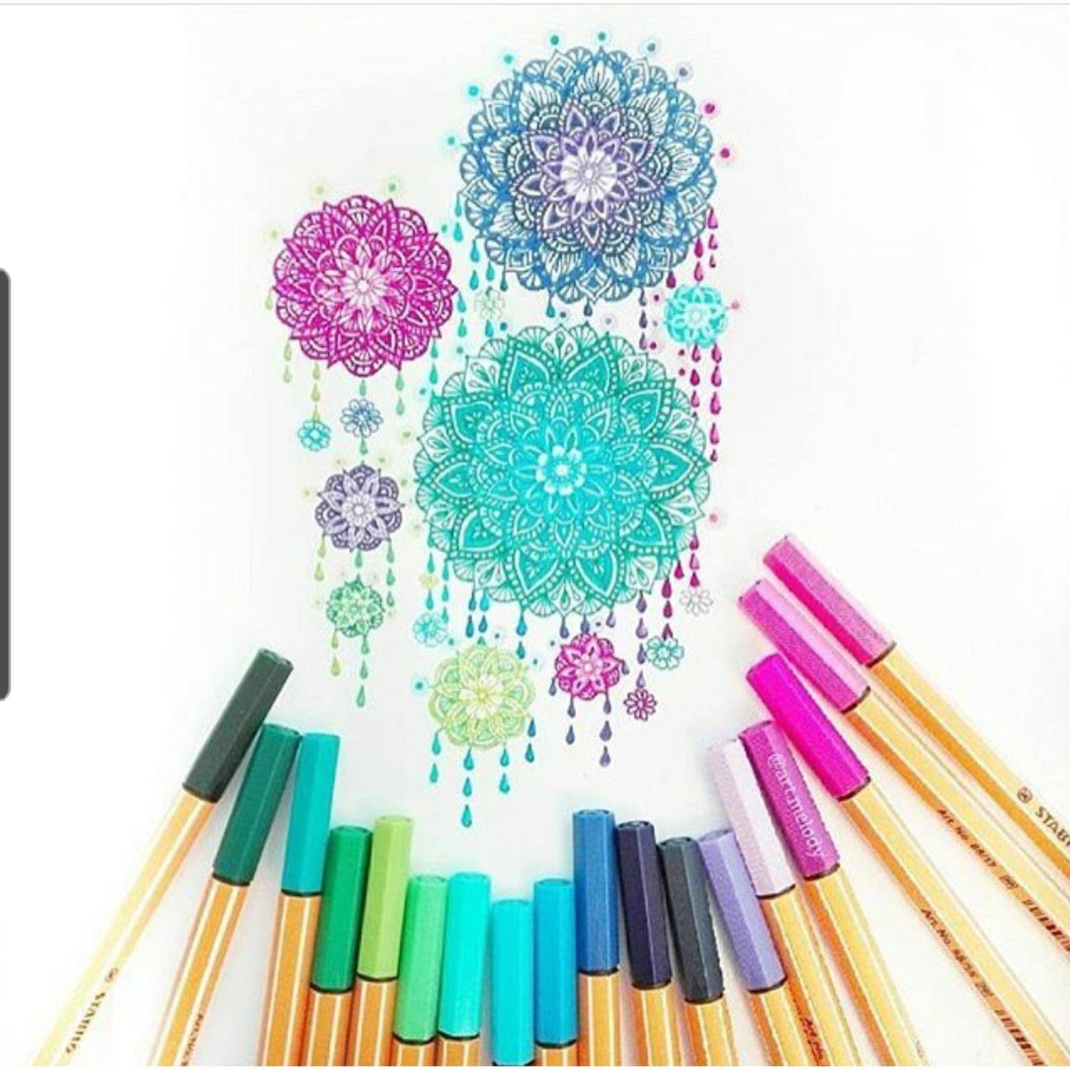 Fineliner STABILO point 88 set 15 culori Fineliner Stabilo 