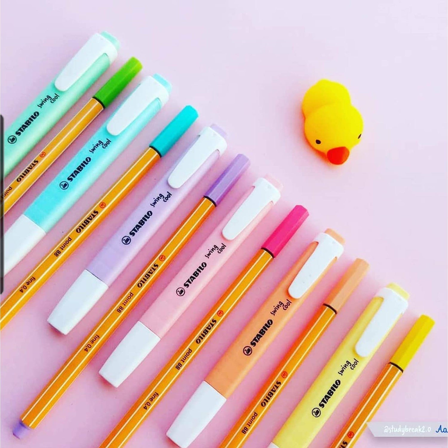 Textmarker STABILO swing cool Pastel set 8 culori Textmarker Stabilo 