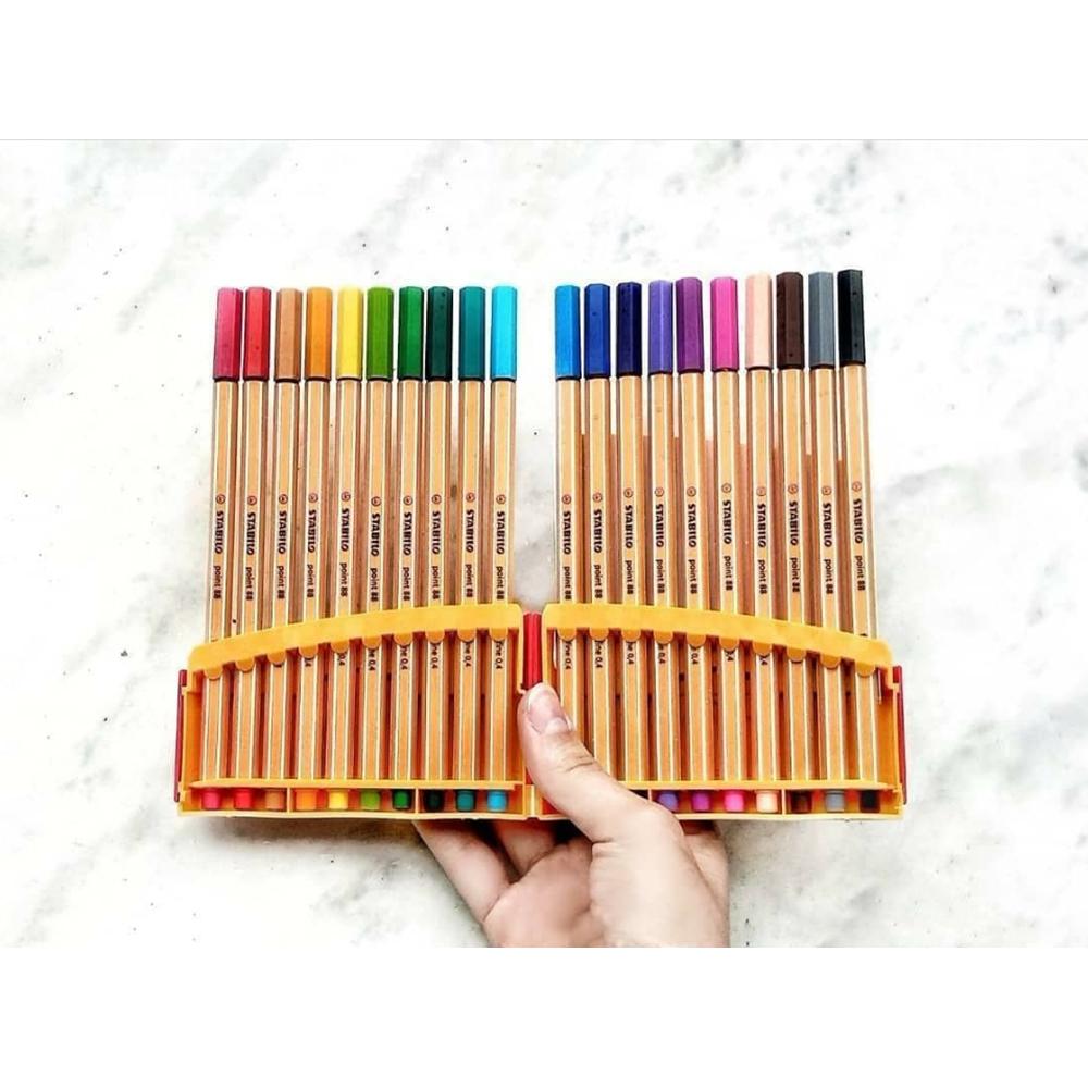 Fineliner STABILO point 88 set 20 culori in suport Fineliner Stabilo 