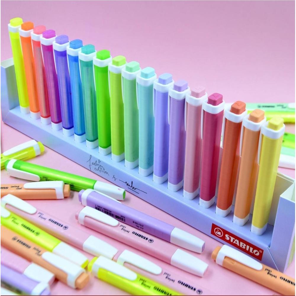 Textmarker STABILO swing cool Pastel set 18 culori Textmarker Stabilo 